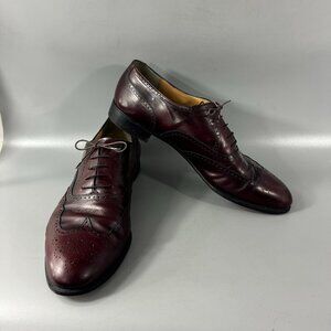 Authentic Salvatore Ferragamo Wingtip Oxford Dress Shoes, Men's 13 D